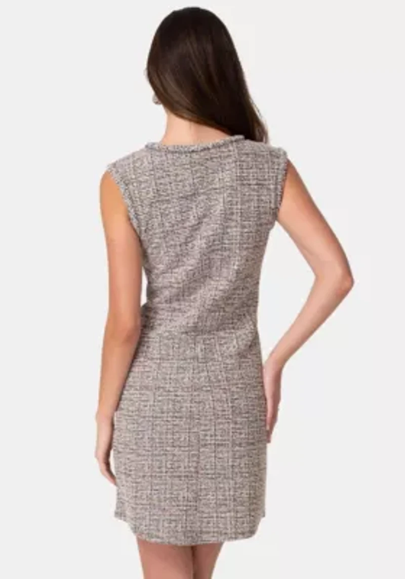 CAP SLEEVE DRESS BOUCLE