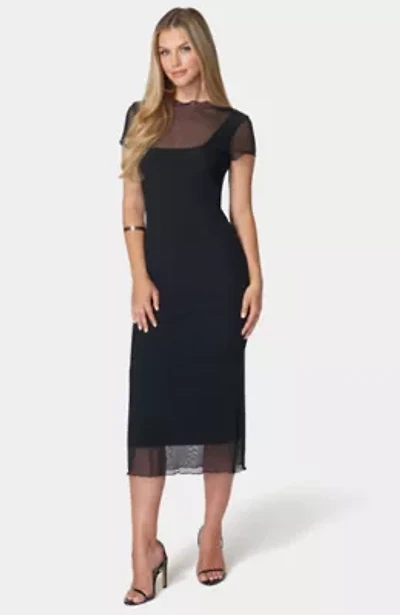 MESH MAXI T-SHIRT DRESS