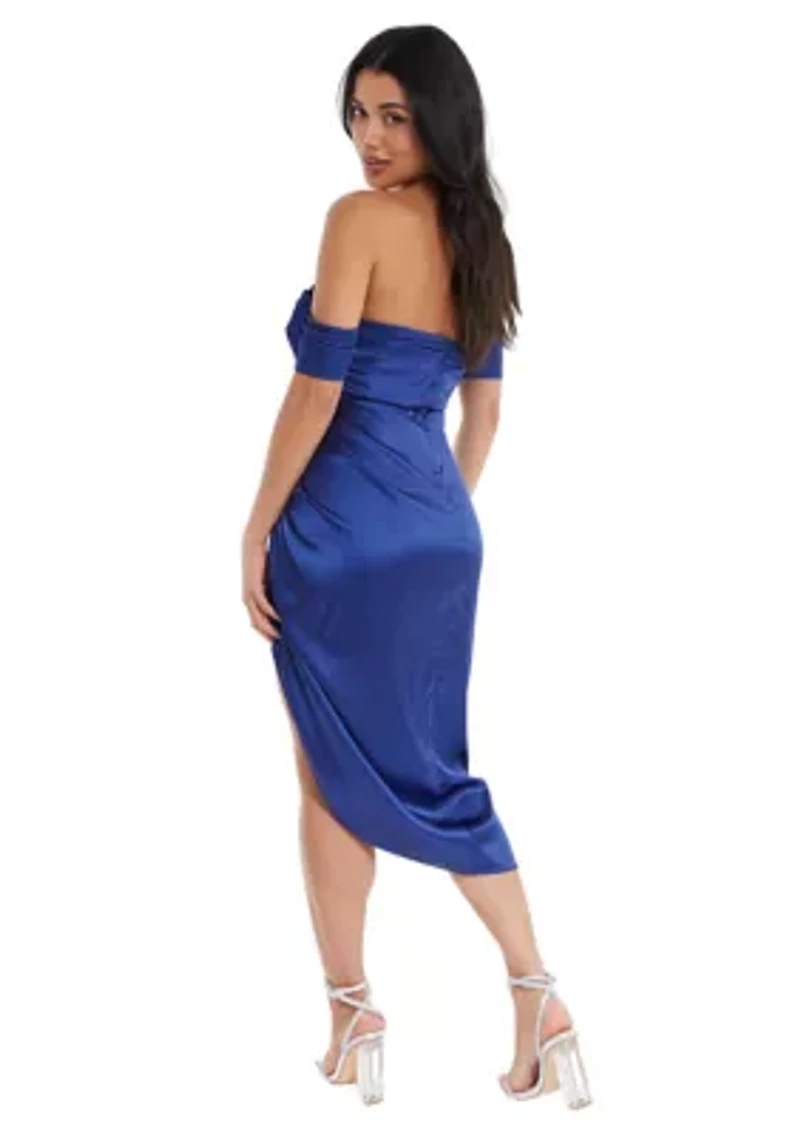 Women's Off-the-Shoulder Midi Dress