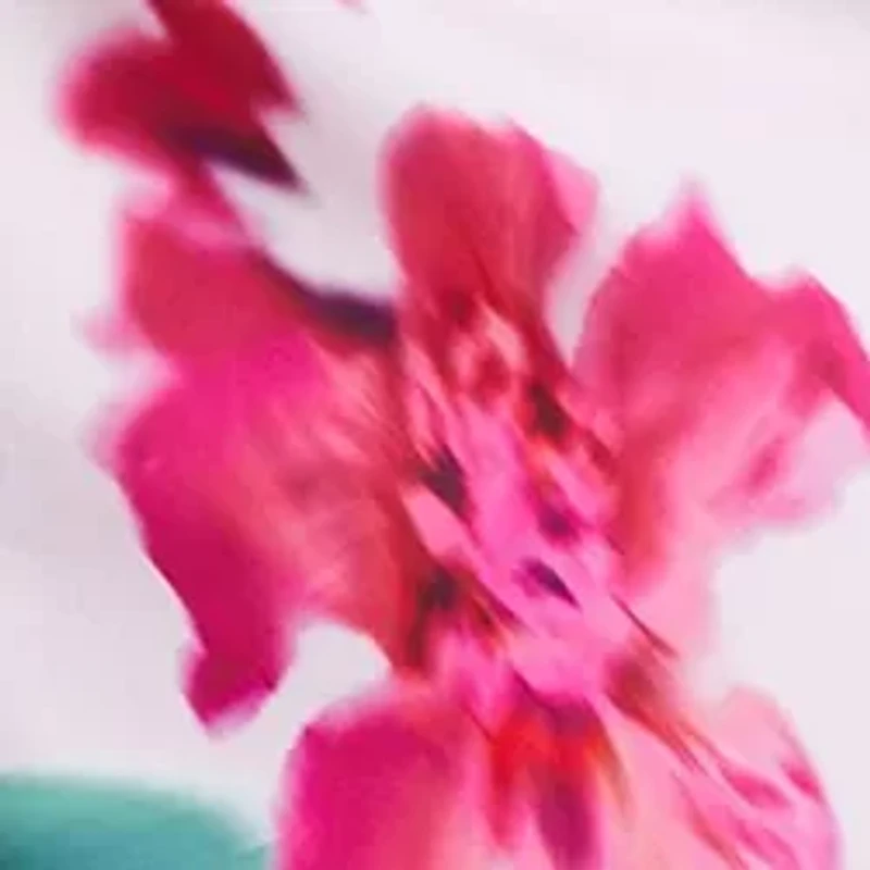 Women's Scuba Crepe Floral Round Neck Midi Dress