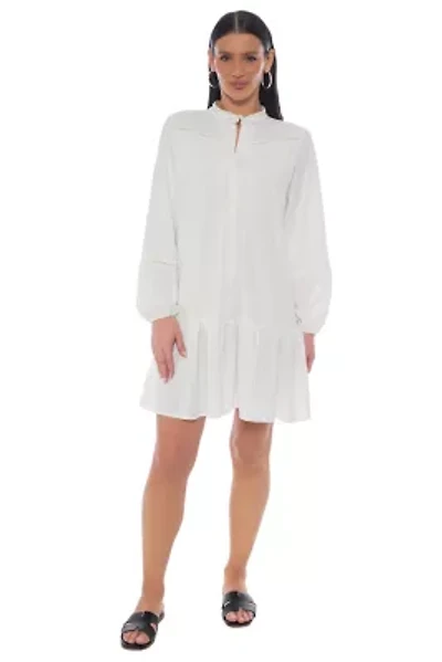 LONG SLV FLOUNCE DRESS