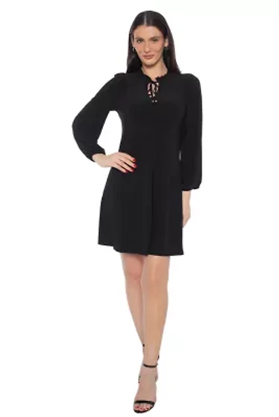 TIE NK RUFFLE ITY DRS