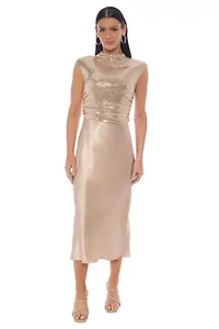 DISCO DOT W SATIN SKIRT