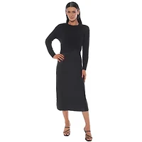 SWEATER W SATIN DRESS