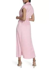 Women's Short Sleeve Collared Dress