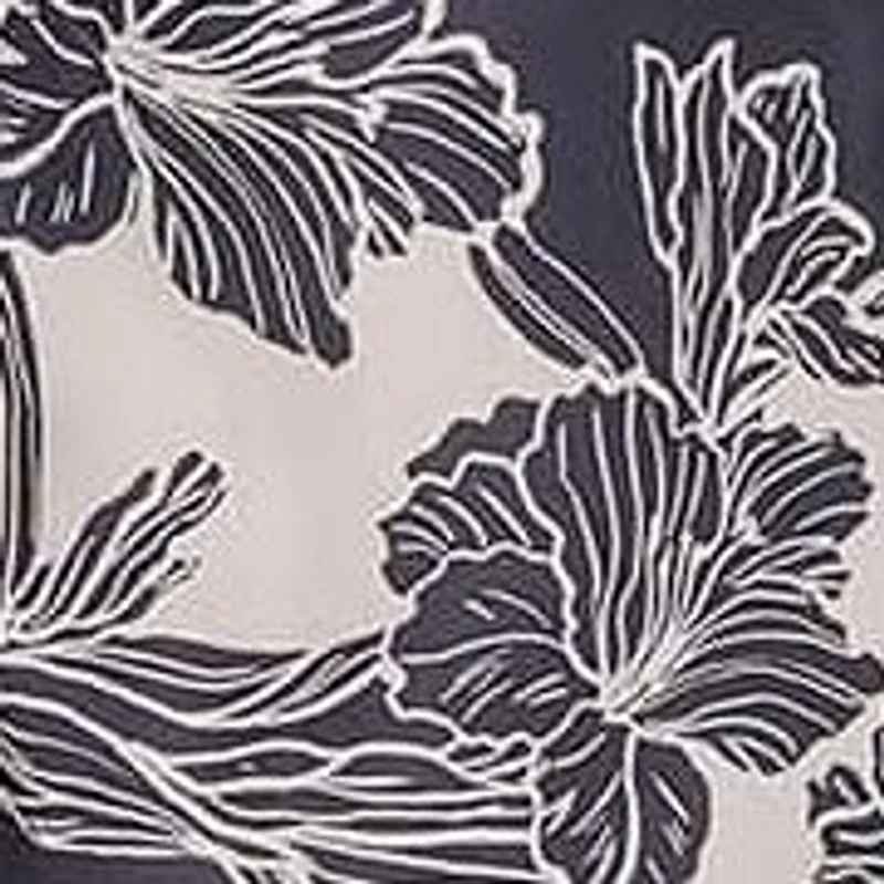 SLEEVLESS PRINTED V NECK MAXI