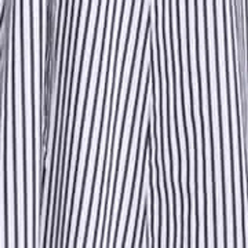 Stripped Shirt Dress With Embroidery