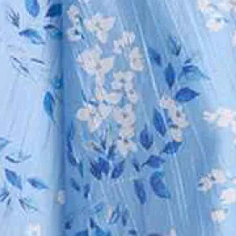 Printed V-Neck Maxi Dress