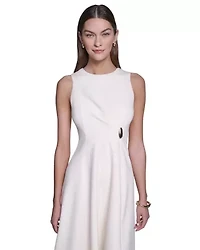 Sleeveless Fit & Flare Midi Dress