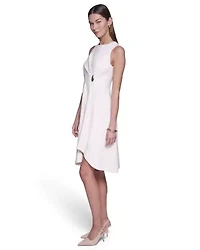 Sleeveless Fit & Flare Midi Dress