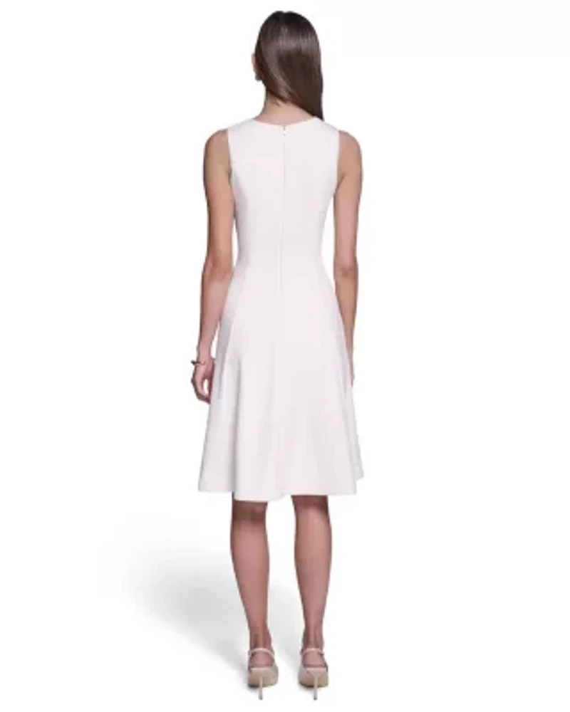 Sleeveless Fit & Flare Midi Dress