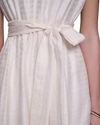 Textured V-Neck Maxi Dress
