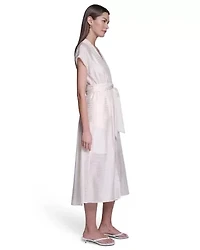Textured V-Neck Maxi Dress
