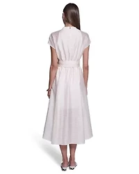 Textured V-Neck Maxi Dress