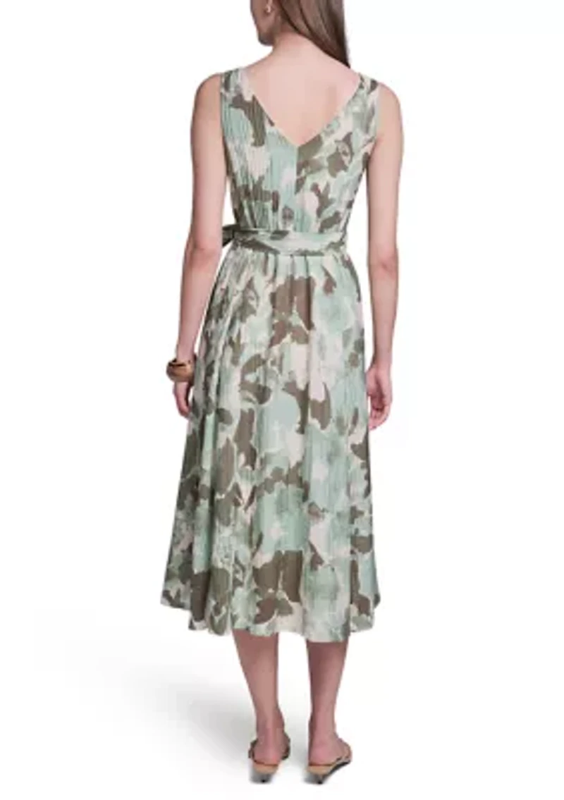 Women's Chiffon Printed Wrap Sundress