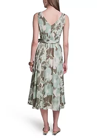 Women's Chiffon Printed Wrap Sundress