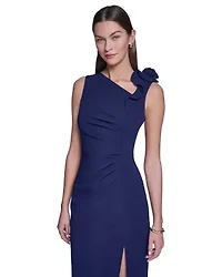 Rose Detail Bodycon Midi Dress