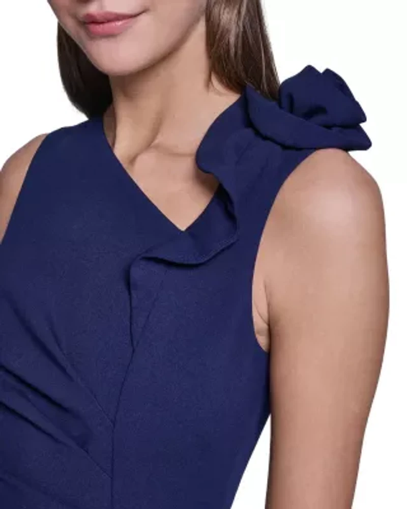 Rose Detail Bodycon Midi Dress