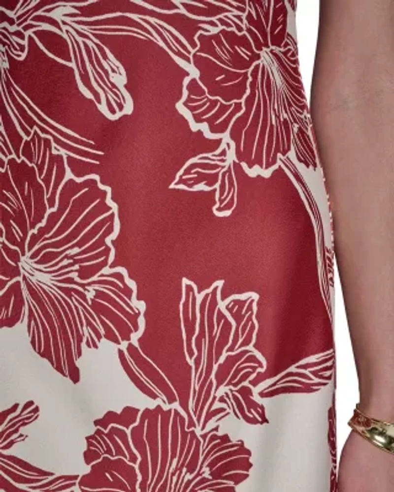 Floral Sleeveless V-Neck Maxi Dress
