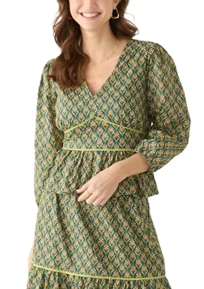 Women's Rita Printed Peplum Top