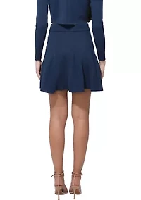 Women's Eleanor Godets Rib Knit Mini Skirt