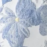 Women's Sleeveless Square Neck Floral Print Midi Dress