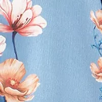 Women's Long Sleeve Floral Button Midi Dress