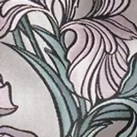 Women's Puff Sleeve Floral Print Silky Dress