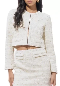 Women's Tweed Pearl Blazer