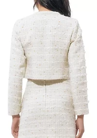 Women's Tweed Pearl Blazer