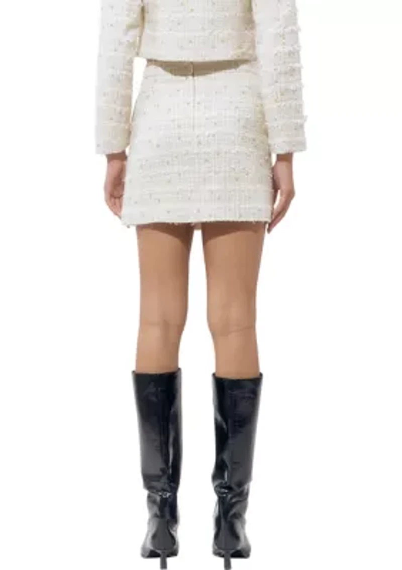 Women's Tweed Pearl Skirt