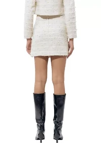 Women's Tweed Pearl Skirt