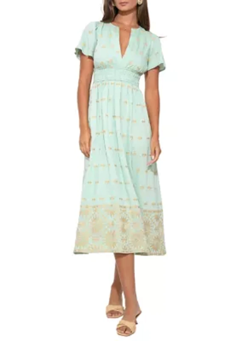 Women's Odessa Embroidery Midi Dress