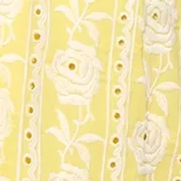 Women's Hazel Halter Floral Embroidery Midi Dress