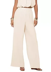 Women's Iris Textured Satin Pants