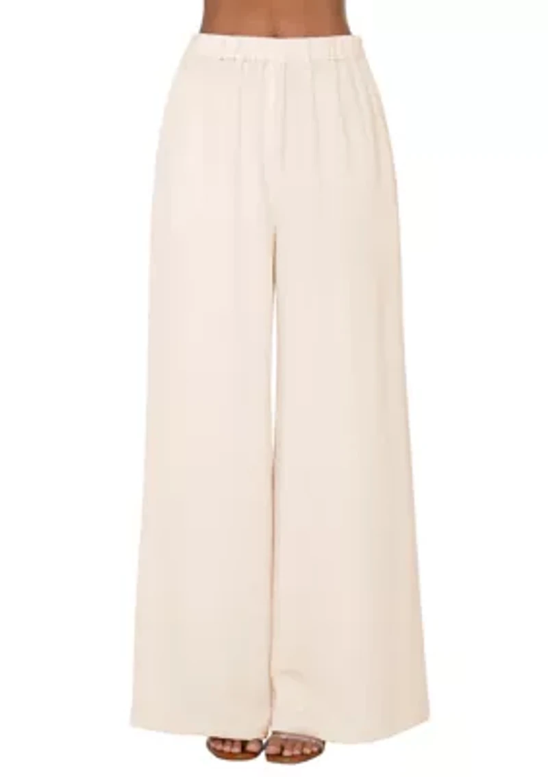 Women's Iris Textured Satin Pants