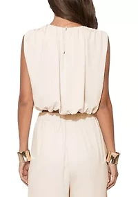 Women's Hailey Bubble Textured Satin Top