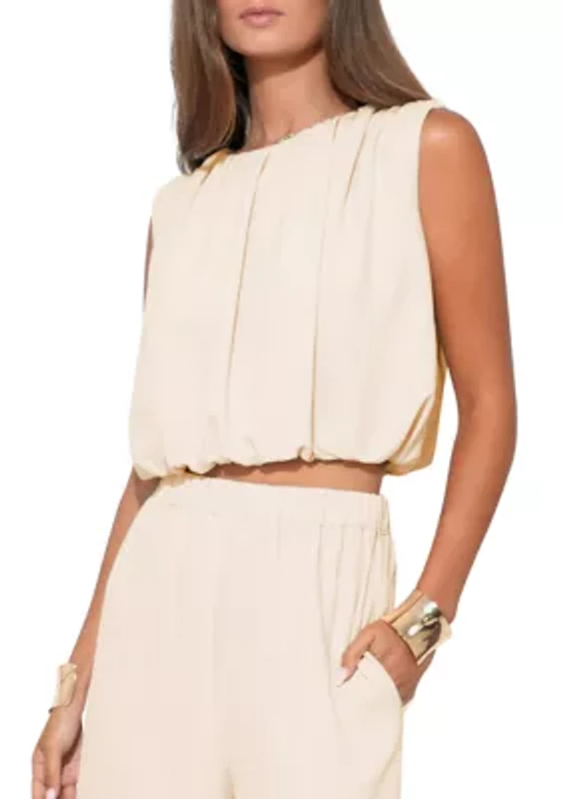 Women's Hailey Bubble Textured Satin Top