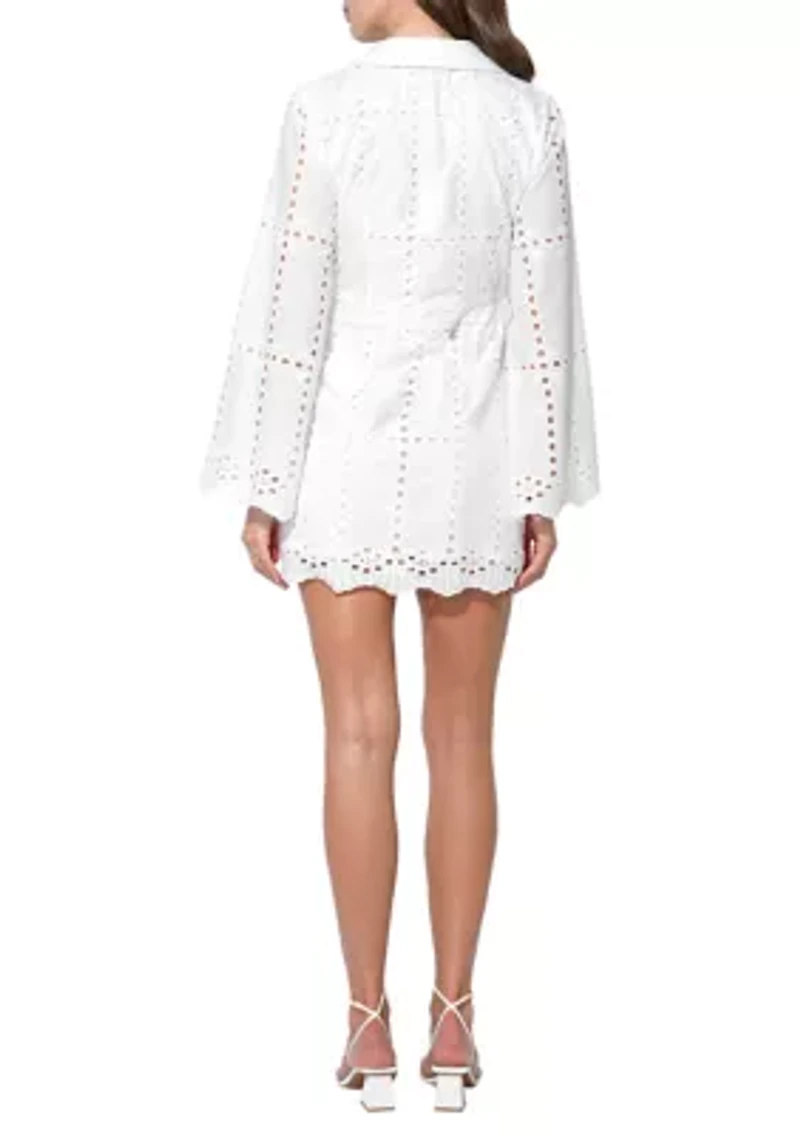 Women's Long Sleeve Lace Wrap Dress