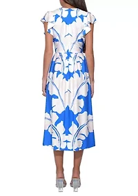 Women's Printed A-Line Dress