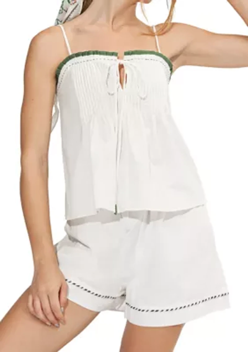 Women's Camila Shorts with Two Tone Piping