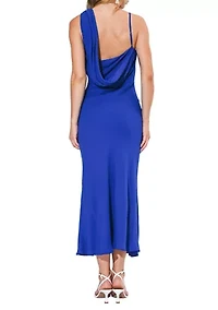 Women's Drea Asymmetrical Cowl Neck Maxi Dress