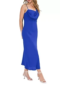Women's Drea Asymmetrical Cowl Neck Maxi Dress