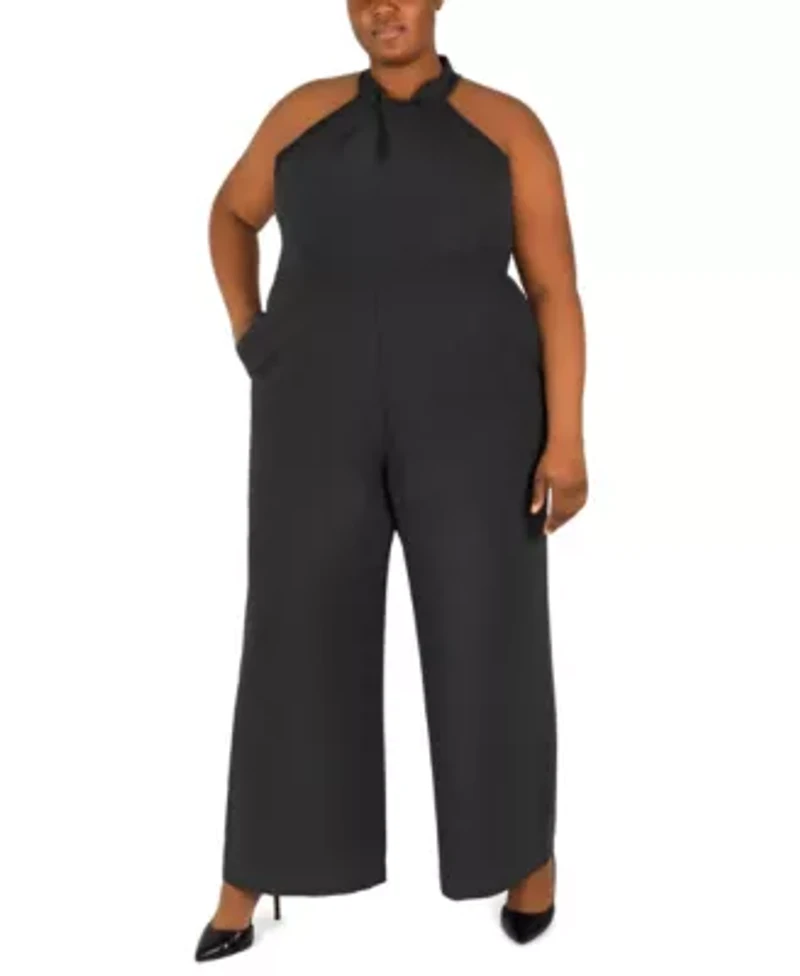 HALTER KNOT JUMPSUIT