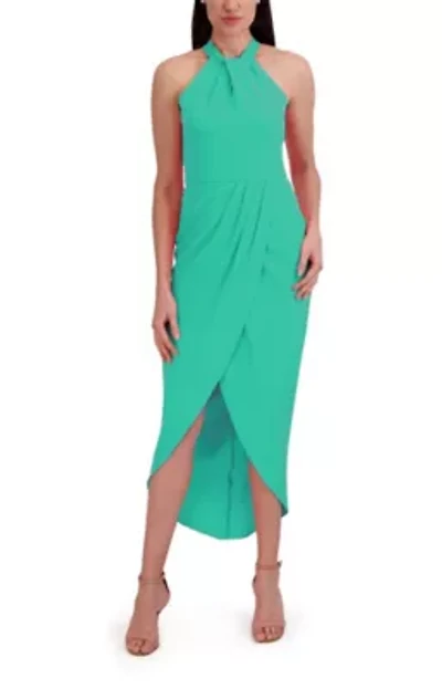 KNOT NECK TULIP HEM DRESS