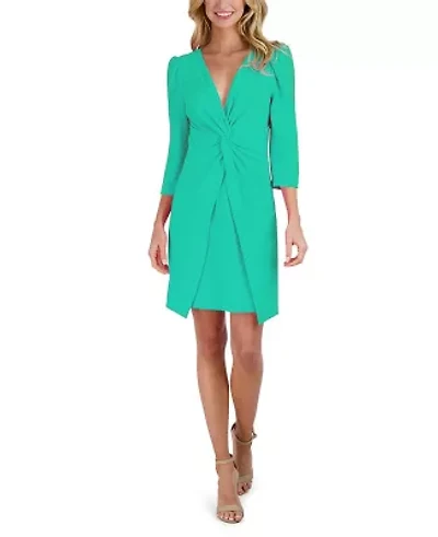 3/4 SLV DRESS W KNOT