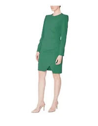 LS ROUND NECK SHORT DRESS