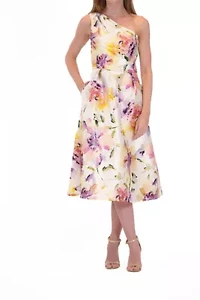 ONE SHOULDER A-LINE DRESS