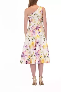 ONE SHOULDER A-LINE DRESS