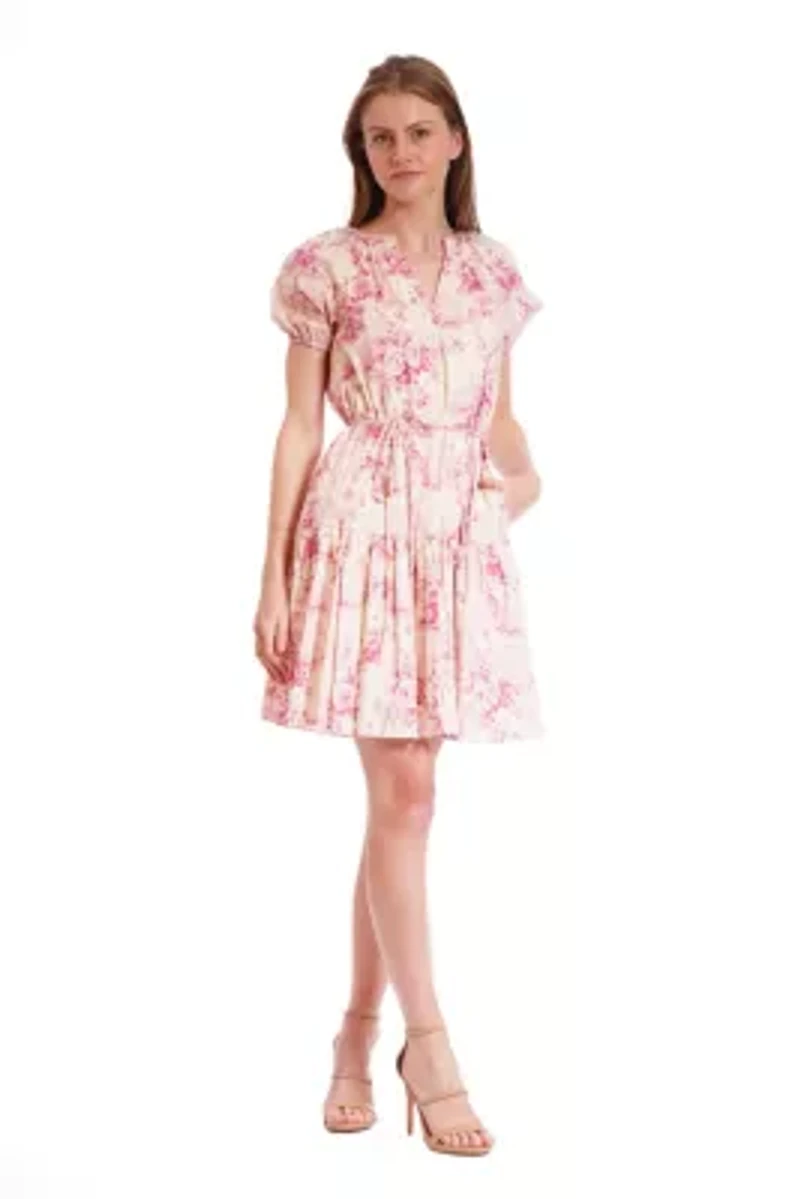 PRINTED POPLIN DRESS